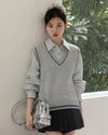 【pre oder】stripe mood shirt & vest SI1203