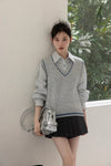 【pre oder】stripe mood shirt & vest SI1203