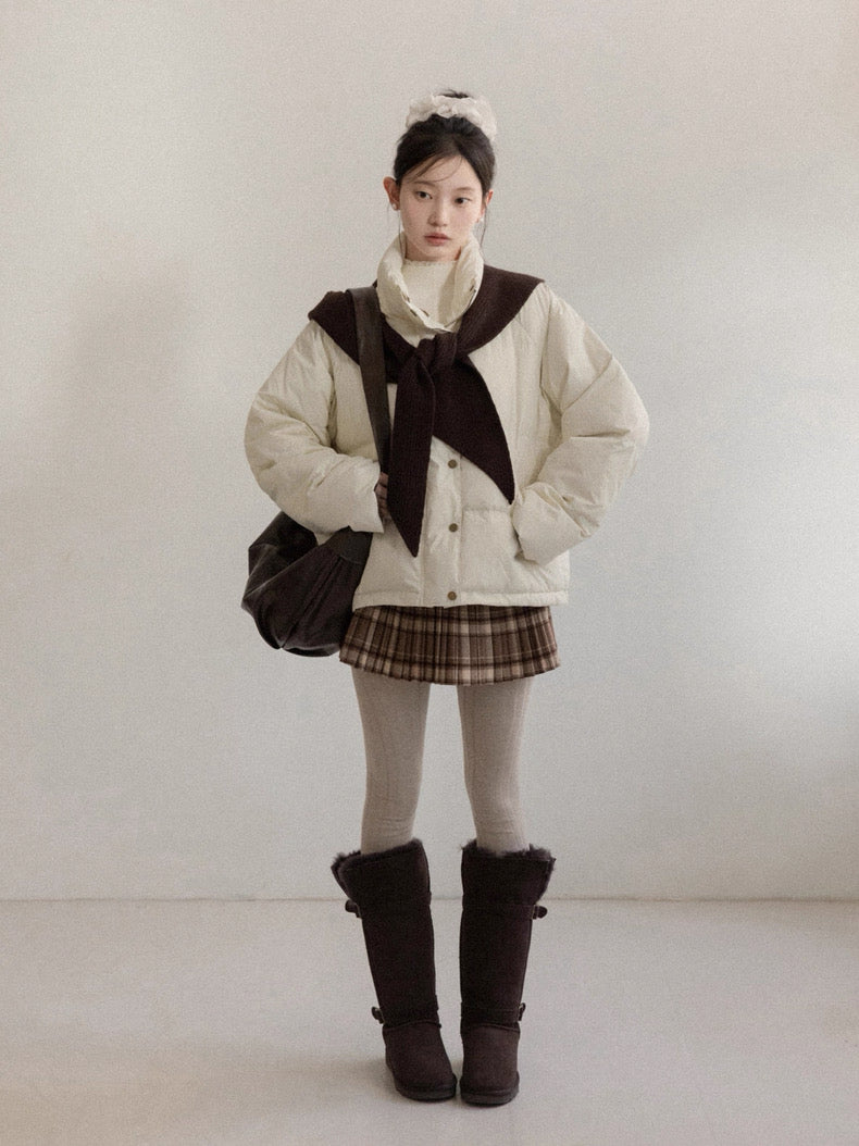 brown foodie ivory jacket SI1056