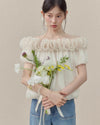 frill mood off shoulder tops SI1196