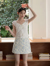 lace shoulder point tops SI1153