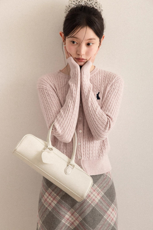 pink point Knit tops SI1090