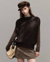 brown mood vest & tops & skirt SI1221