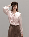 frill point pink tops SI1215