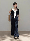 sailor mood navy tops SI1176