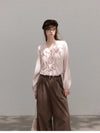 frill point pink tops SI1215