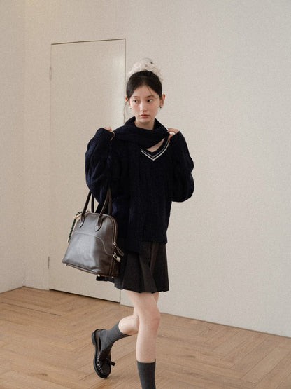 muffler v cut Knit SI1050