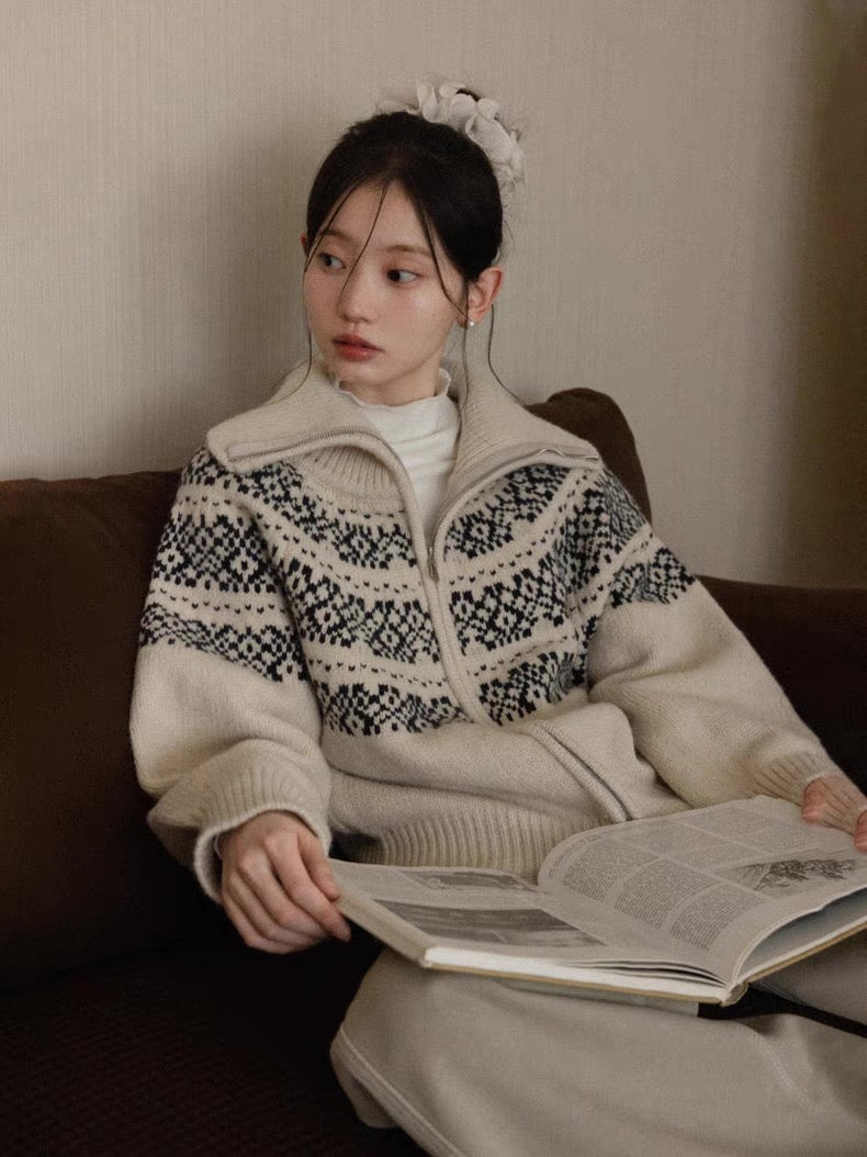 curler design Knit tops SI1058