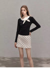 dot point style tops & skirt SI1218