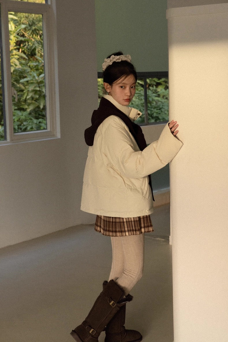 brown foodie ivory jacket SI1056