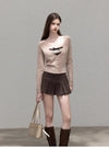girly like cardigan & camisole &skirt SI1225