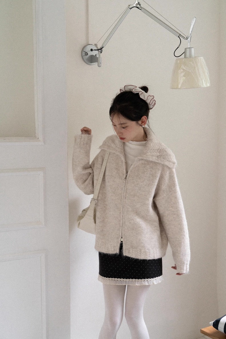 dot frill skirt SI1027