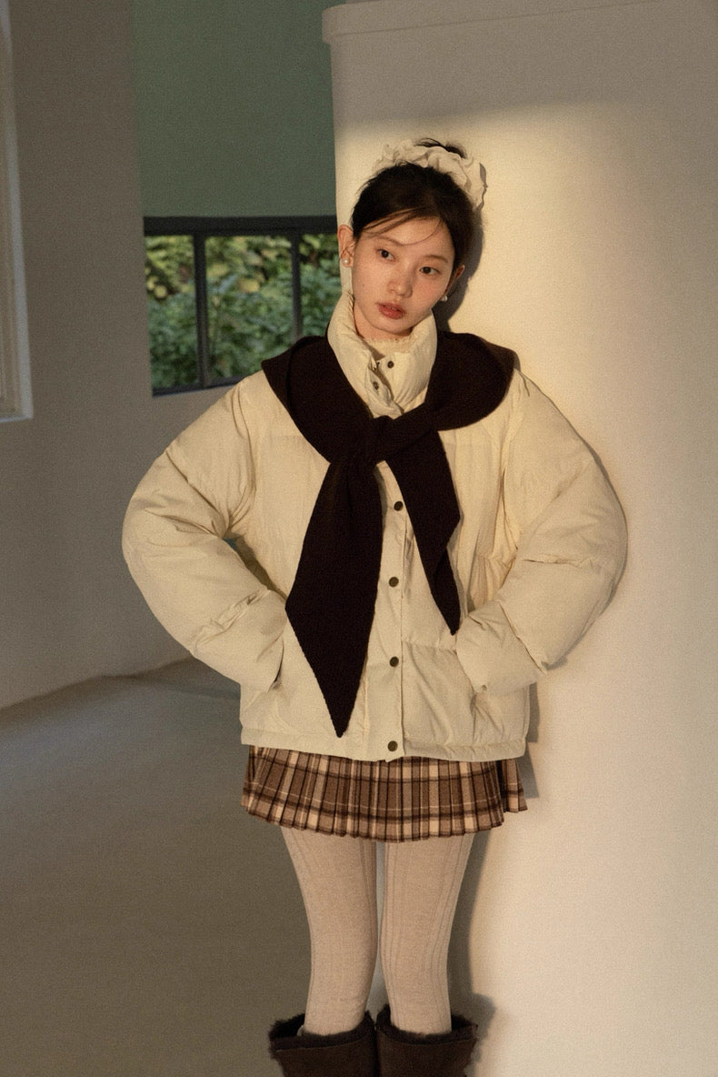 brown foodie ivory jacket SI1056