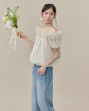 frill mood off shoulder tops SI1196