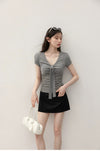 boarder gray ribbon tops SI1200