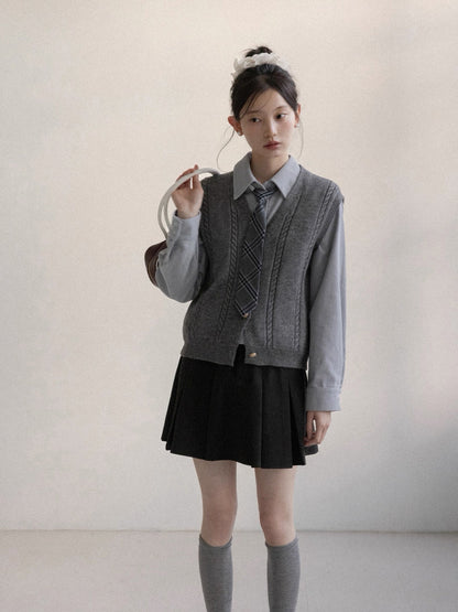 gray mulch vest SI1064