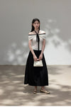 girly shoulder ribbon tops SI1193