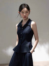 navy stylish tops & pants SI1187