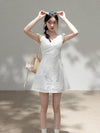 white girly mood one-piece SI1171