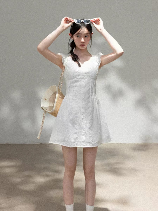 white girly mood one-piece SI1171