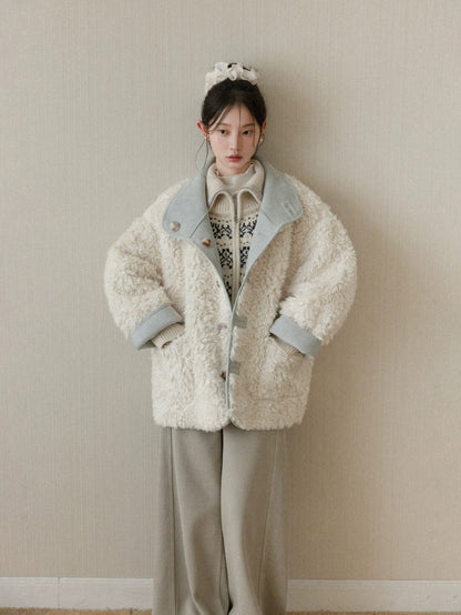 【Restock】reversible blue mood coat SI1047