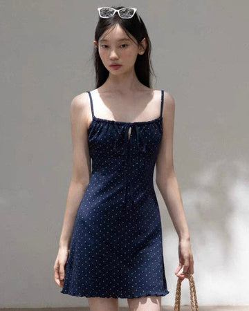 navy dot mood one-piece SI1188