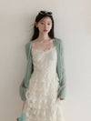 lace frill luxury one-piece SI1173