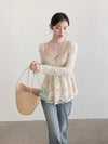 lace mood style tops SI1079