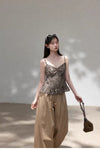 leopard casual tops SI1181