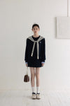 【pre oder】navy mood casual tops & skirt SI1202