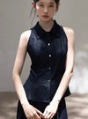 navy stylish tops & pants SI1187