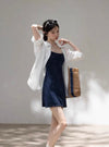 navy dot mood one-piece SI1188