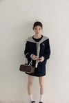 【pre oder】navy mood casual tops & skirt SI1202