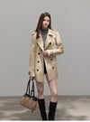 stylish line trench coat SI1223