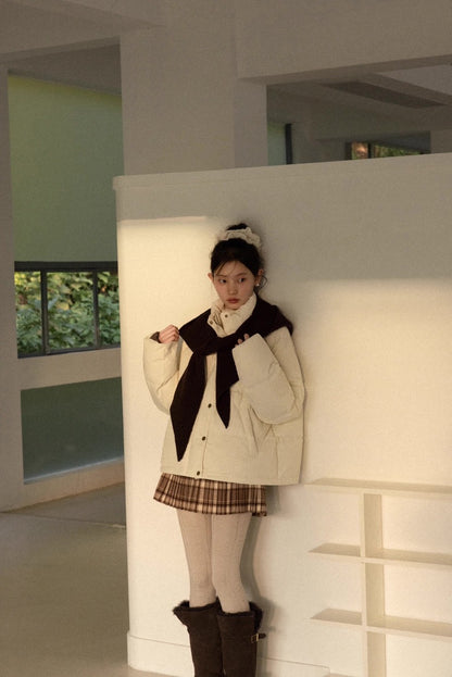 brown foodie ivory jacket SI1056