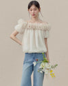 frill mood off shoulder tops SI1196