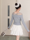 shoulder lace tops SI1083