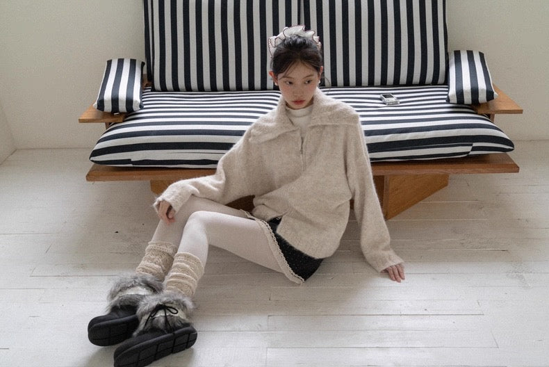 dot frill skirt SI1027