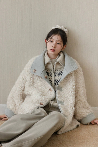 【Restock】reversible blue mood coat SI1047