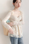 lace mood style tops SI1079