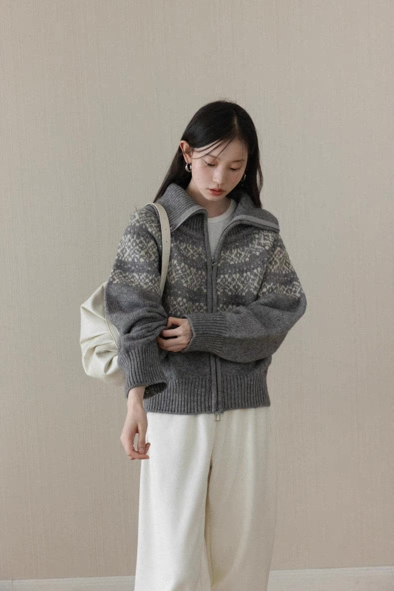 curler design Knit tops SI1058