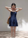 navy dot mood one-piece SI1188