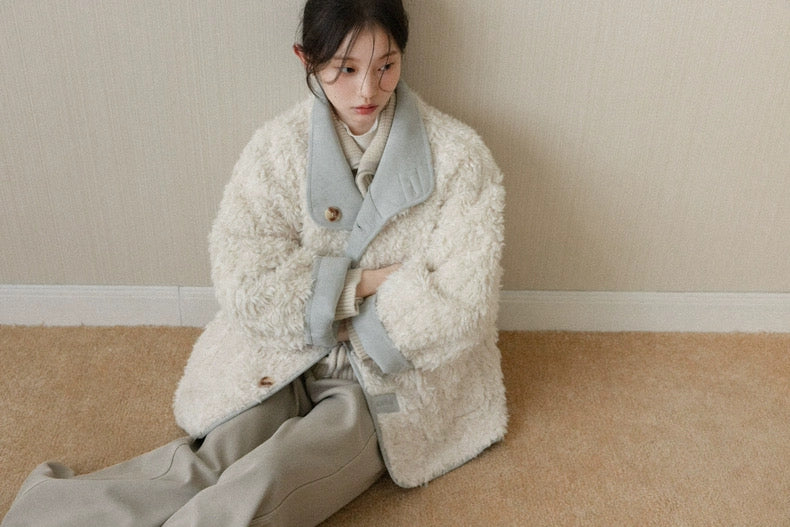 【Restock】reversible blue mood coat SI1047