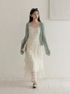 lace frill luxury one-piece SI1173
