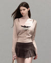 girly like cardigan & camisole &skirt SI1225