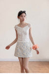 lace shoulder point tops SI1153