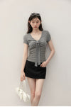 boarder gray ribbon tops SI1200