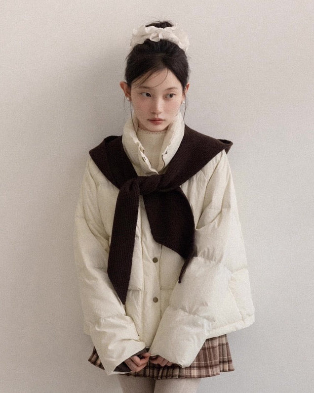 brown foodie ivory jacket SI1056