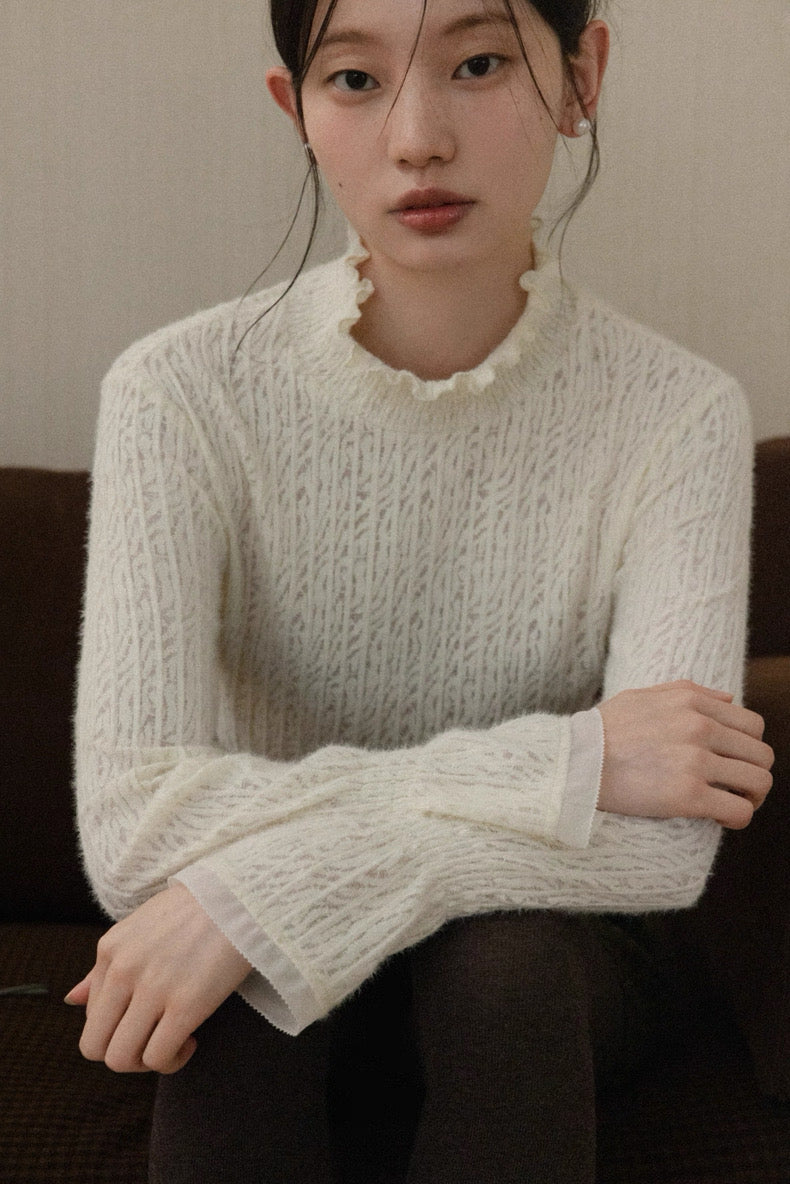 frill neck tops SI1054