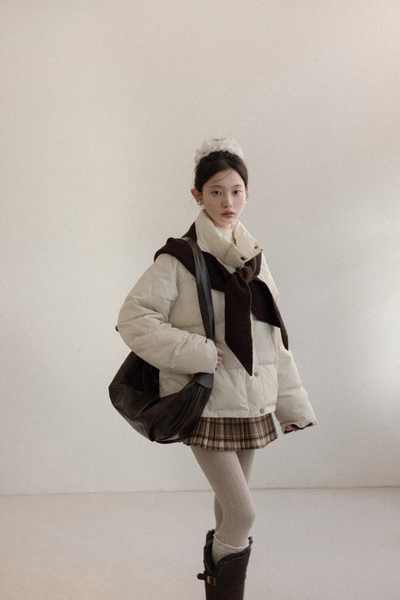 brown foodie ivory jacket SI1056